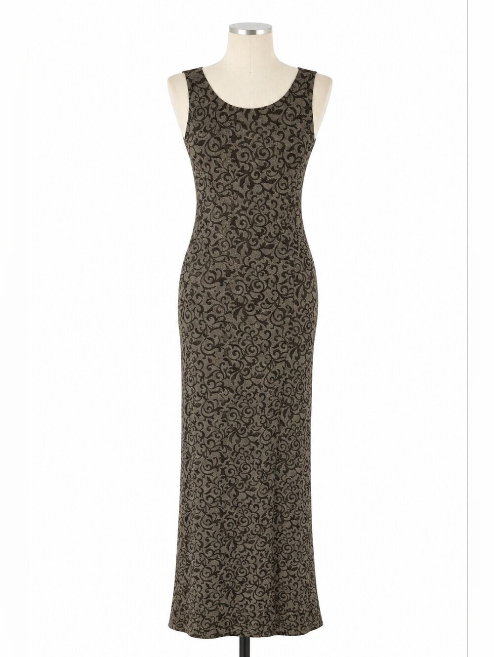 JS Collections Gold Sparkle Formal Column Maxi Dress 14- Low Back Y2K Fairy Prom